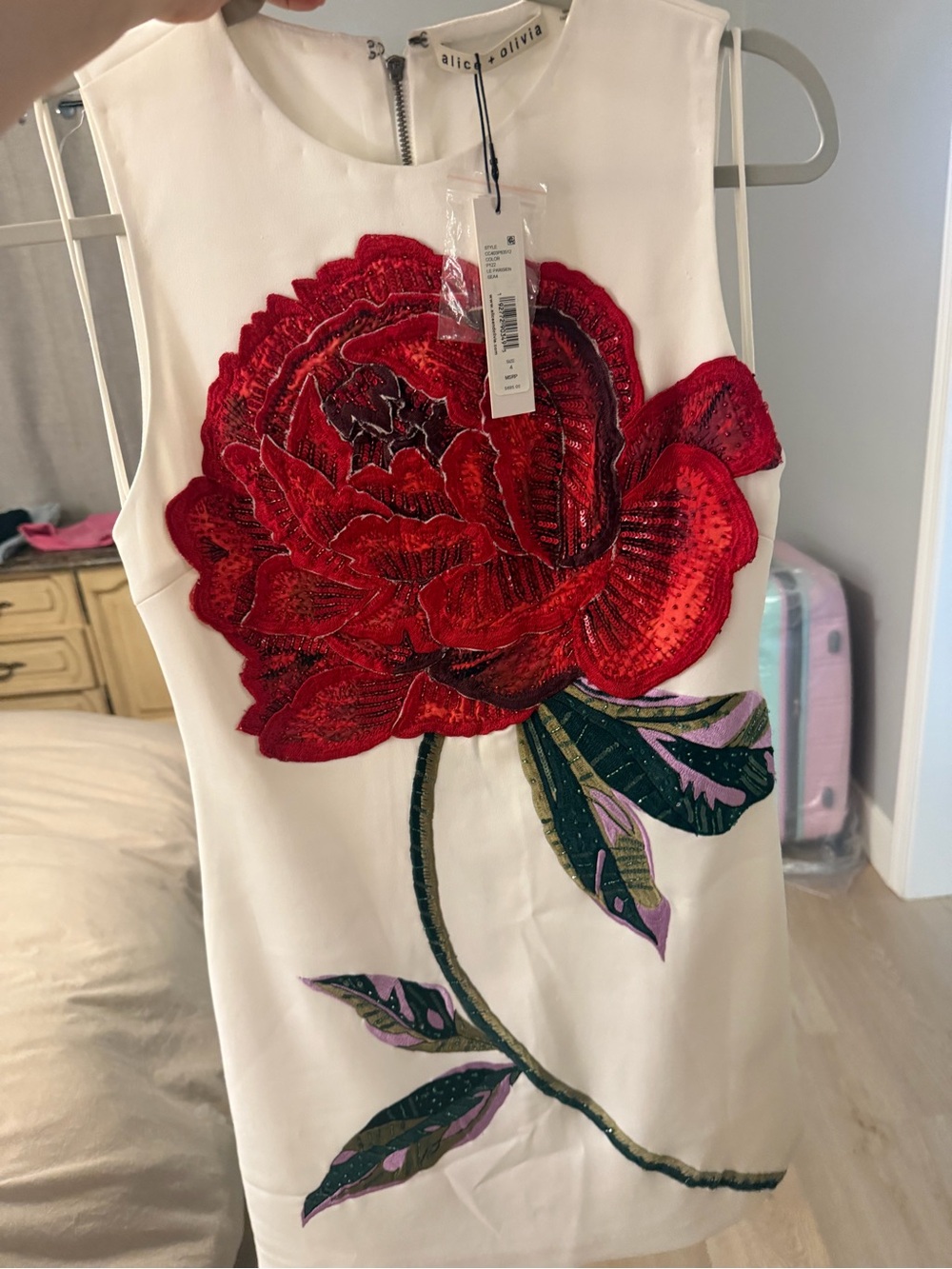 Alice + Olivia cylde rose mini dress - Picture 2 of 7